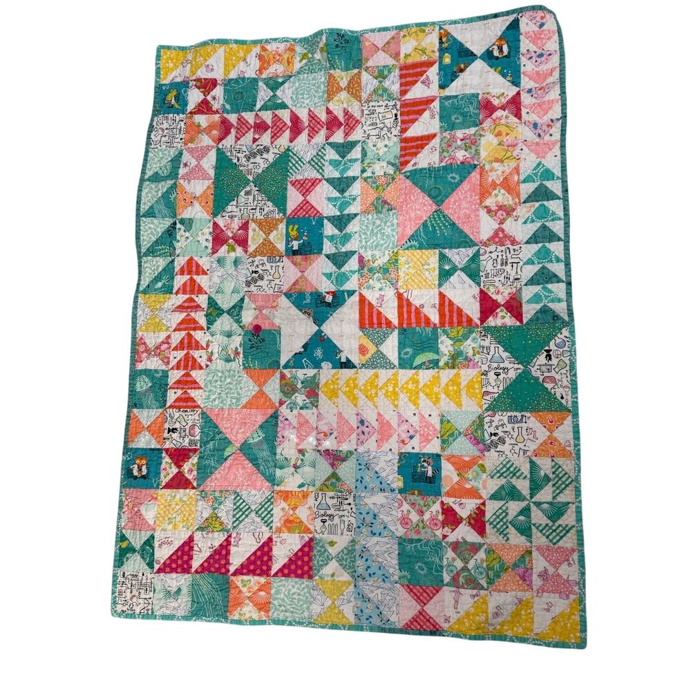 Bonbonerie Patchwork Baby Quilt 46.5" x 35"